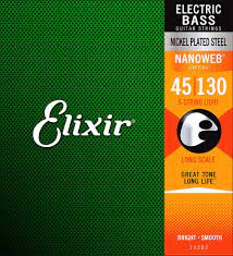 Elixir Nanoweb Nickel Plated Steel Bass Strings