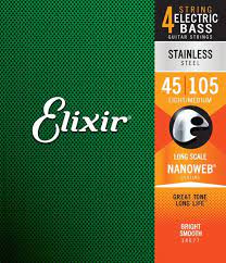 Elixir Nanoweb Stainless Steel Bass Strings