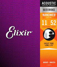 Cargar imagen en el visor de la galería, Elixir Strings Nanoweb 80/20 Bronze Acoustic Guitar
